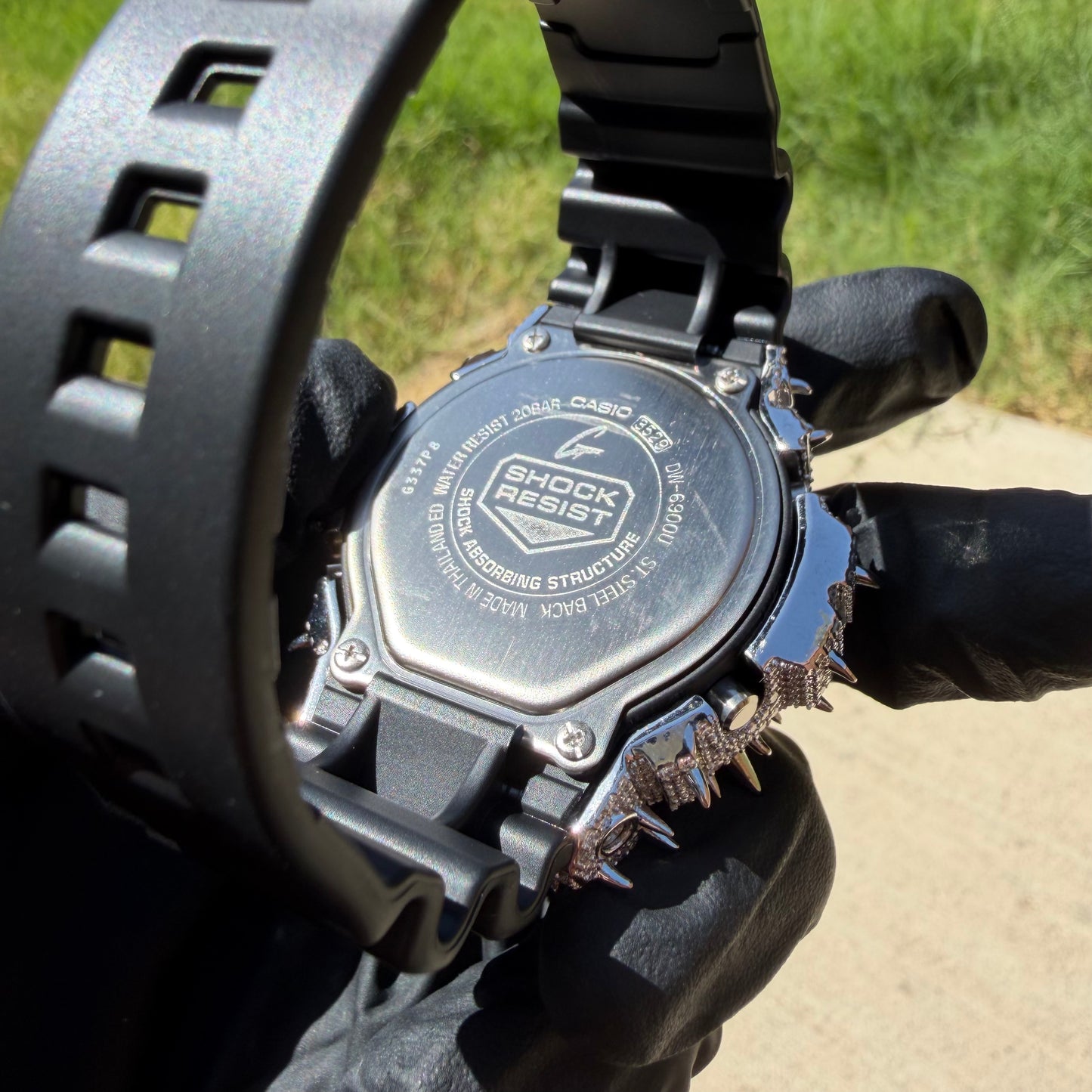 Moissanite Spike Casio G Shock DW6900