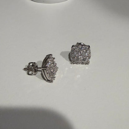 Moissanite Stud Earrings 925 Silver