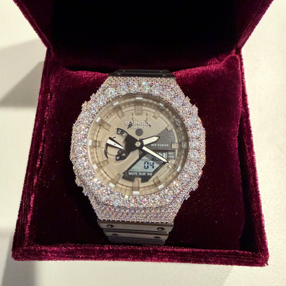 Moissanite Casio G Shock GA2100