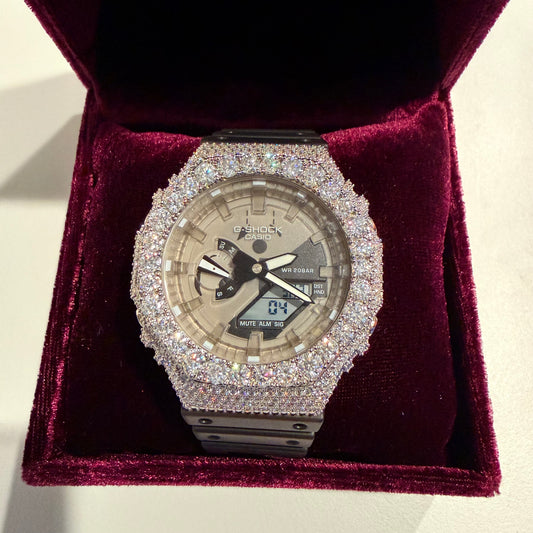 Moissanite Casio G Shock GA2100