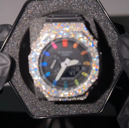 Moissanite Casio G Shock GA2100