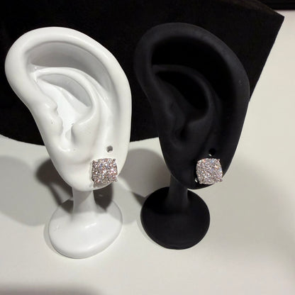 Moissanite Stud Earrings 925 Silver