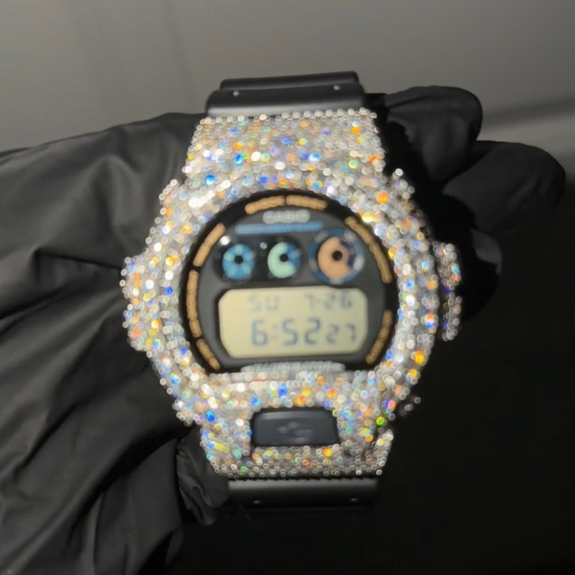 Moissanite Casio G Shock DW6900