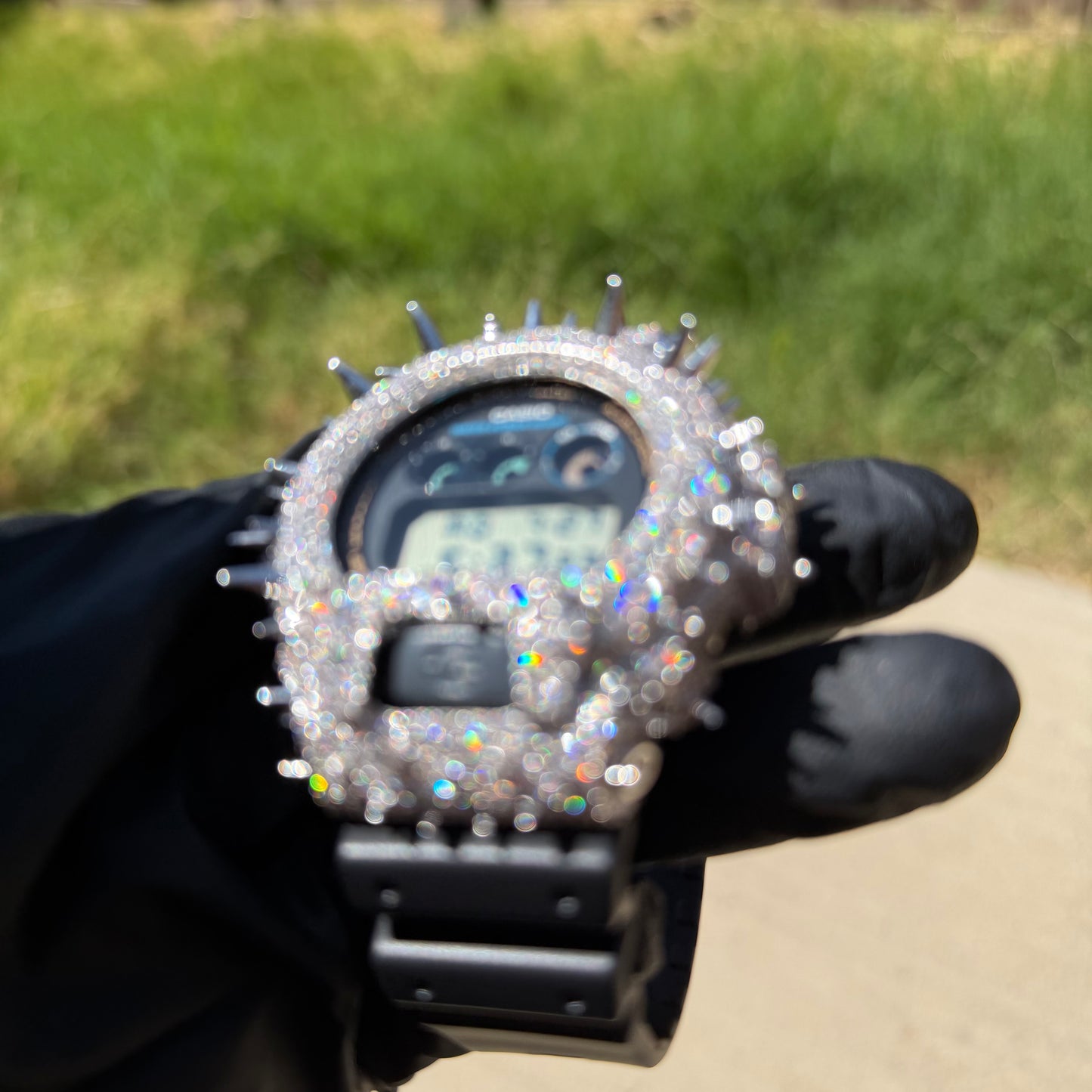 Moissanite Spike Casio G Shock DW6900