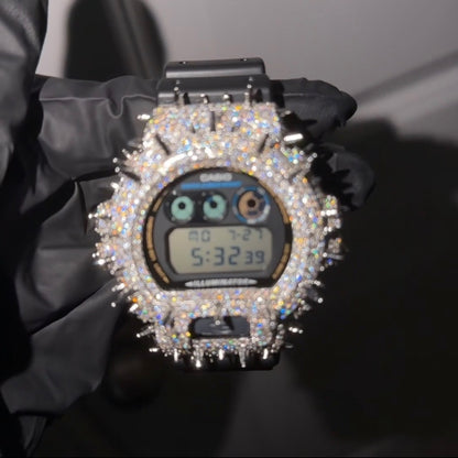 Moissanite Spike Casio G Shock DW6900