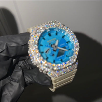 Moissanite Casio G Shock GA2100
