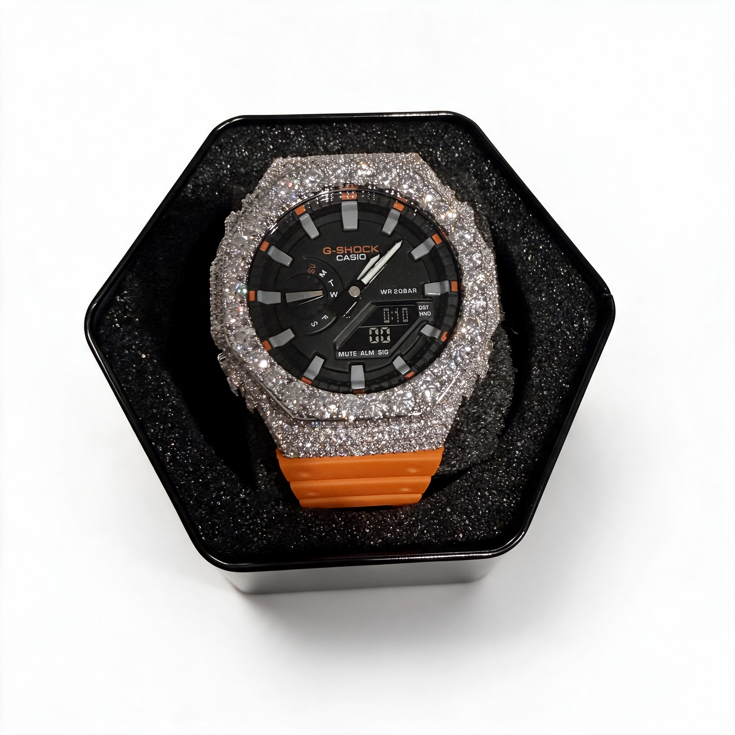 Moissanite Casio G Shock GA2100