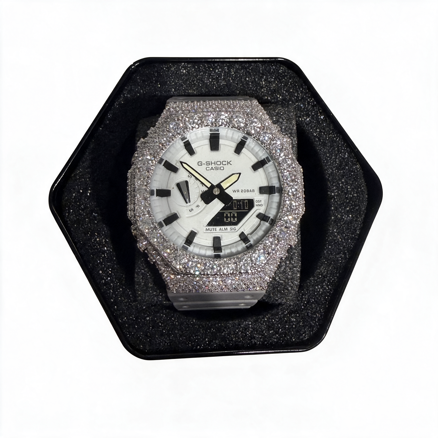Moissanite Casio G Shock GA2100