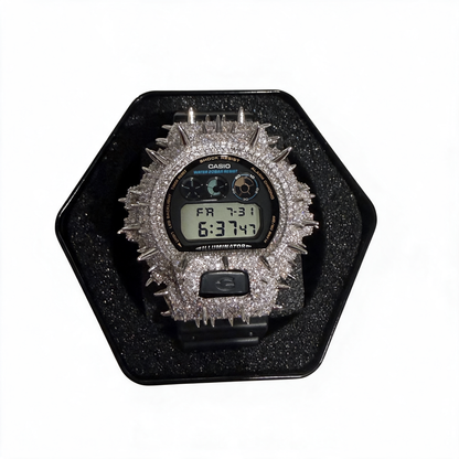 Moissanite Spike Casio G Shock DW6900