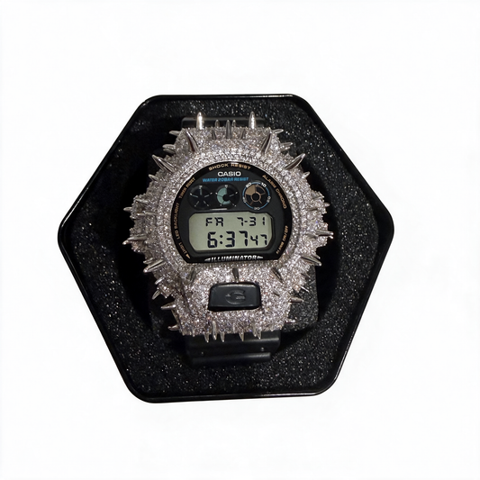 Moissanite Spike Casio G Shock DW6900