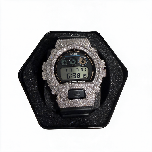 Moissanite Casio G Shock DW6900