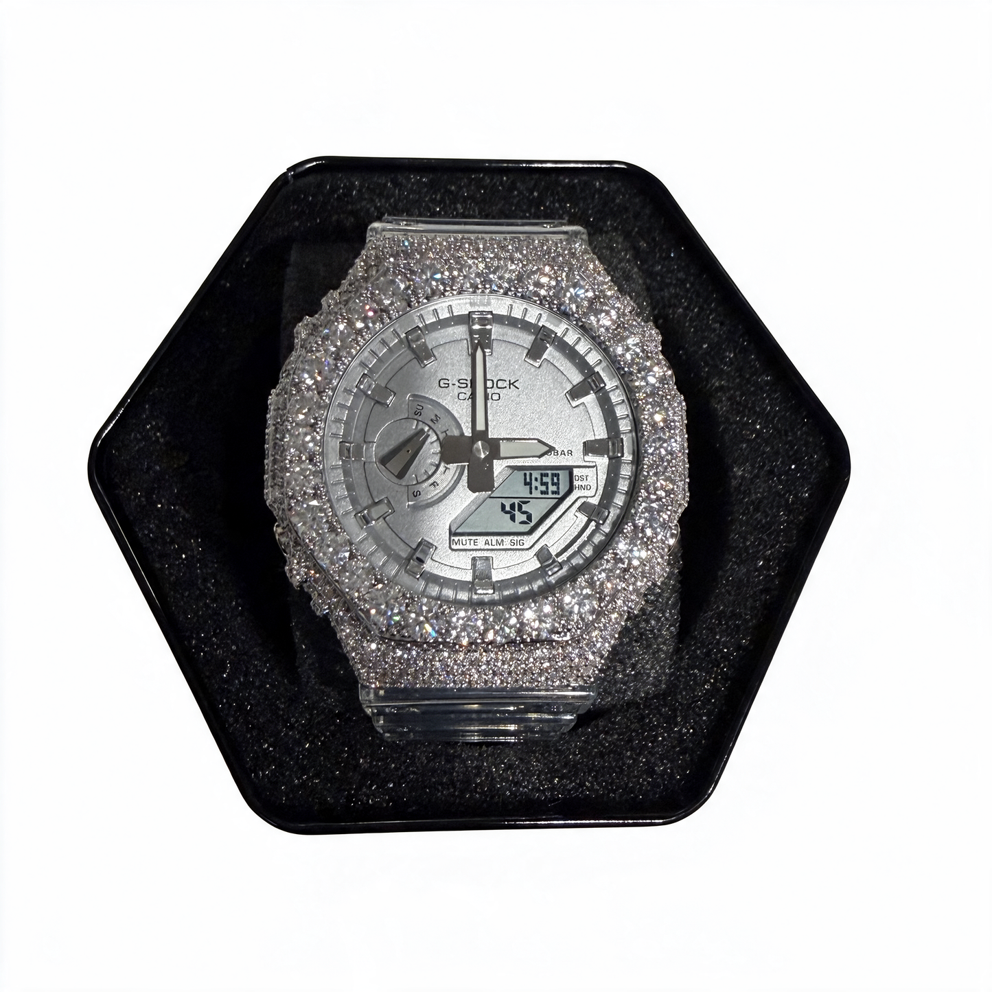 Moissanite Casio G Shock GA2100