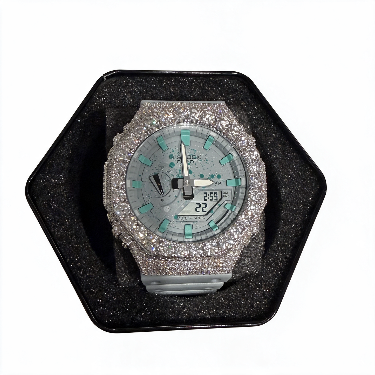 Moissanite Casio G Shock GA2100